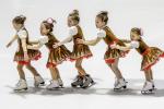 Small skaters at the Green Island figure skating show